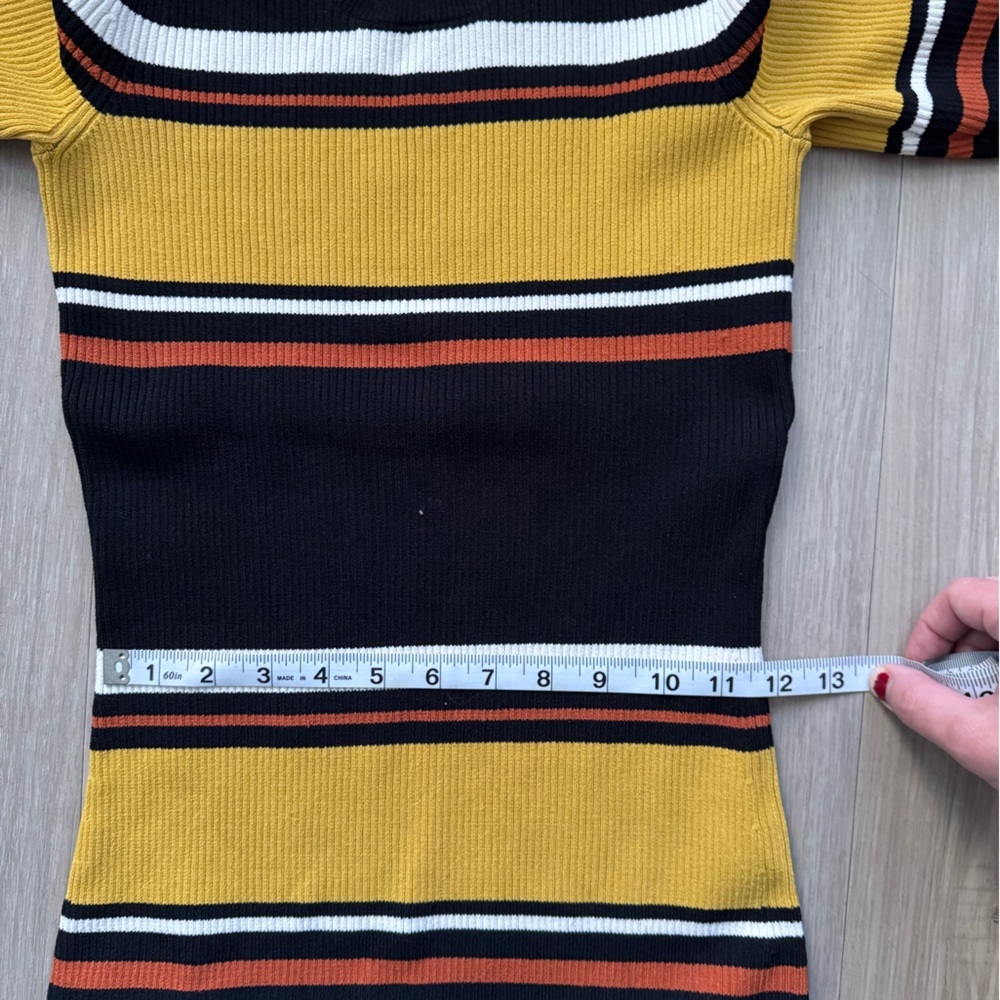 INTERMIX Wyatt Multicolor Striped Midi Dress - Picture 5 of 8
